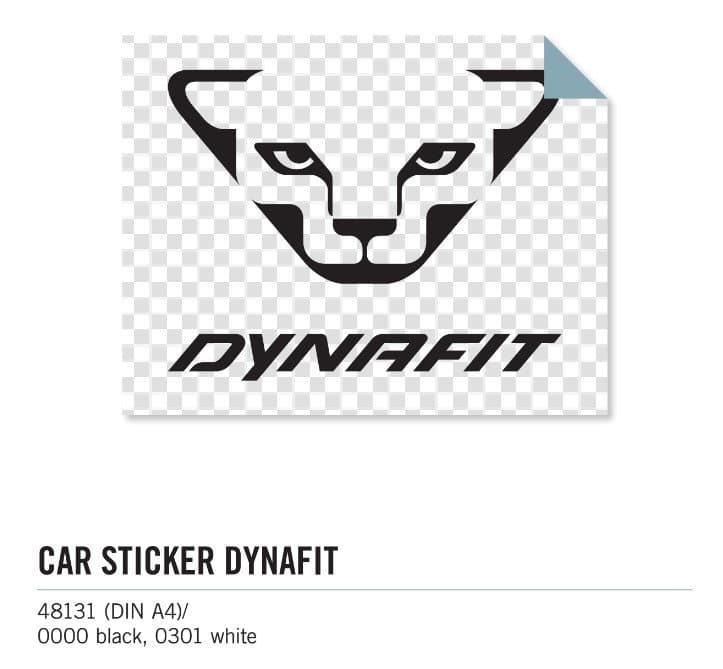 Dynafit Car Sticker black klistremerke vindu A4