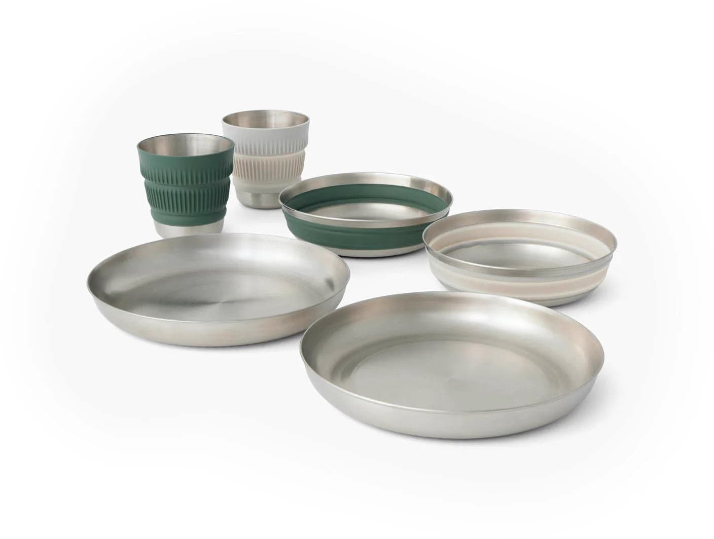 Sea To Summit Detour Dinnerware Set 2 kopper, 2 skåler, 2 tallerkener