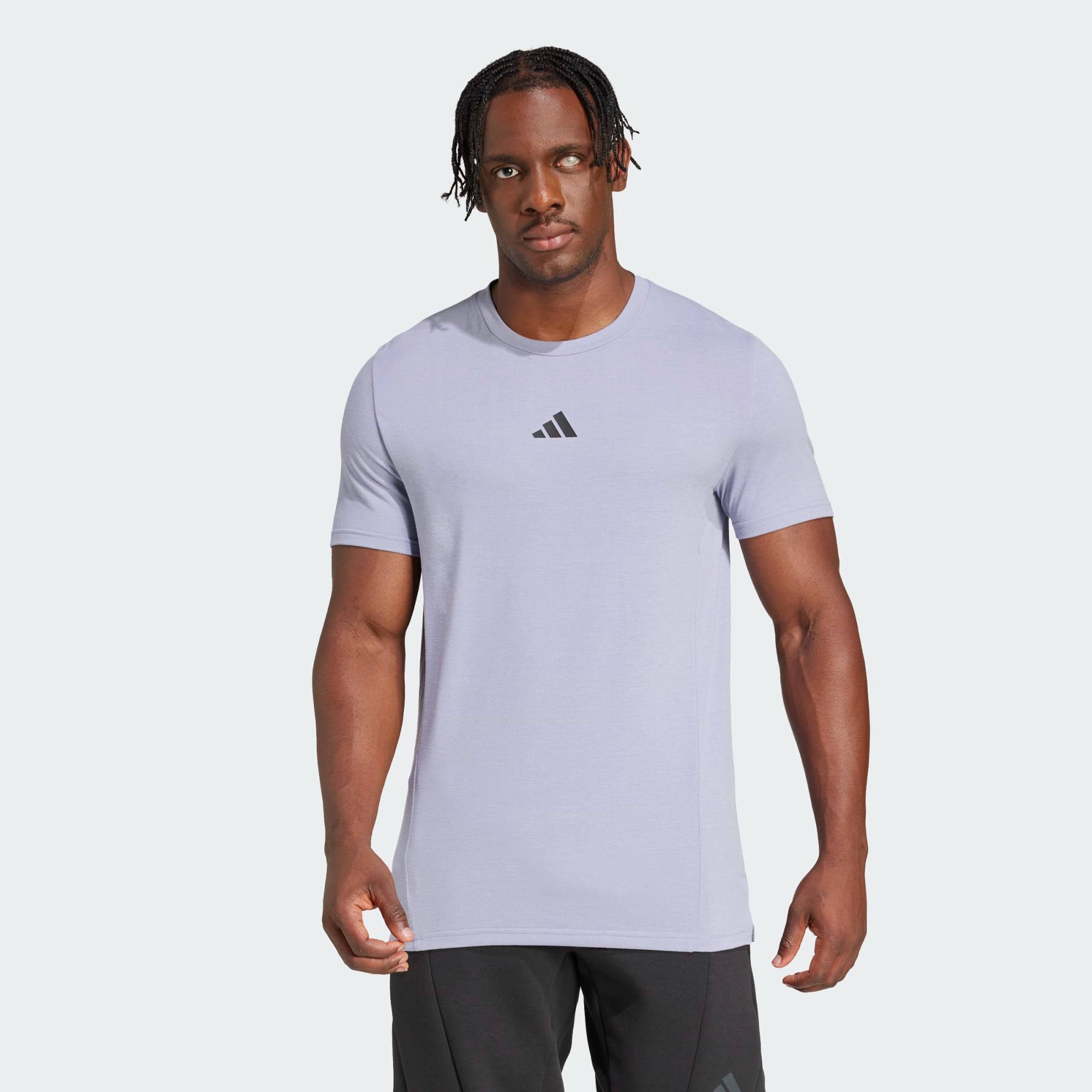 Adidas Designed For Training Workout Tee silver violet S