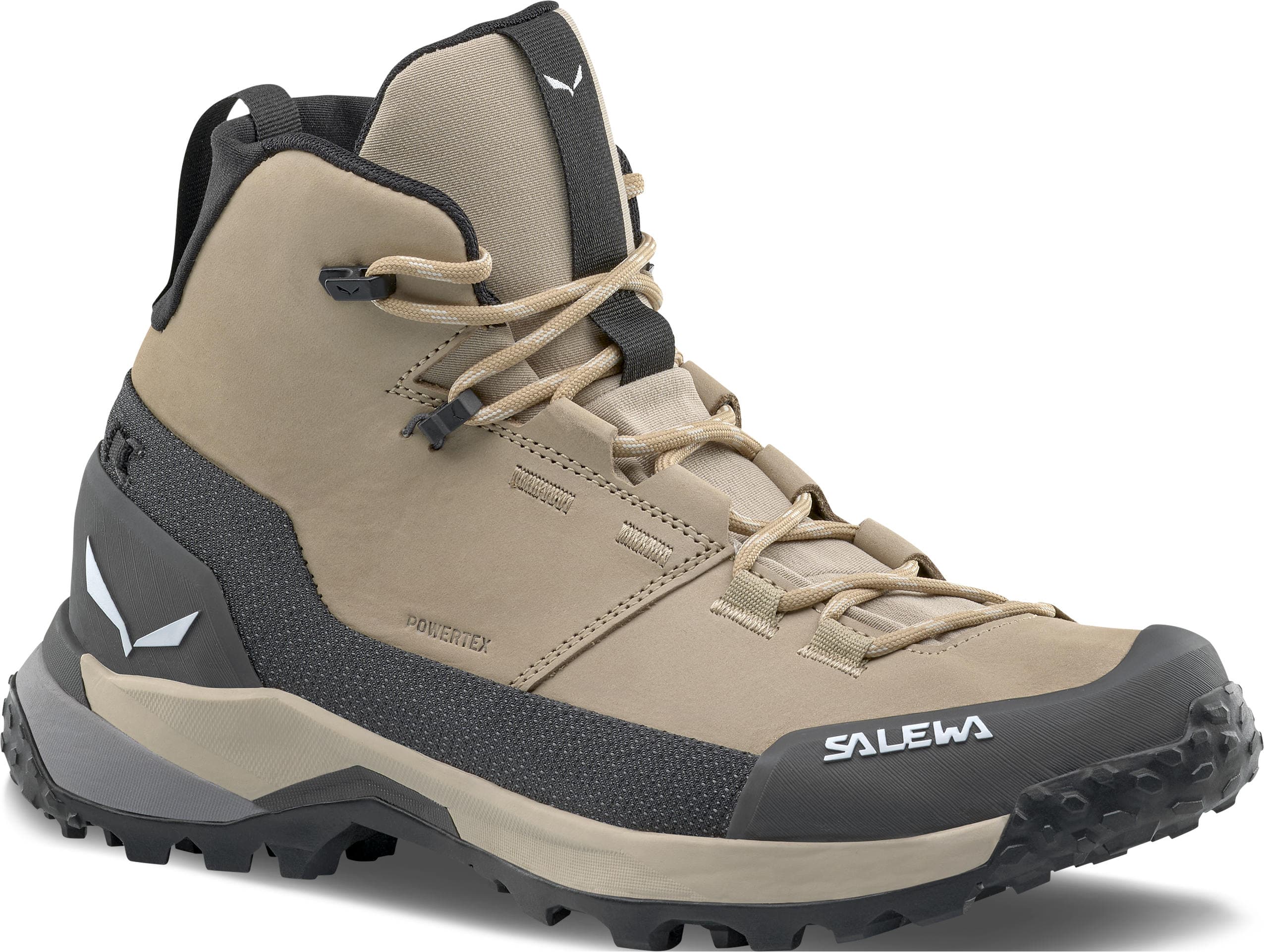 Salewa Puez Leather Mid Powertex W's quicksand/onyx UK 5