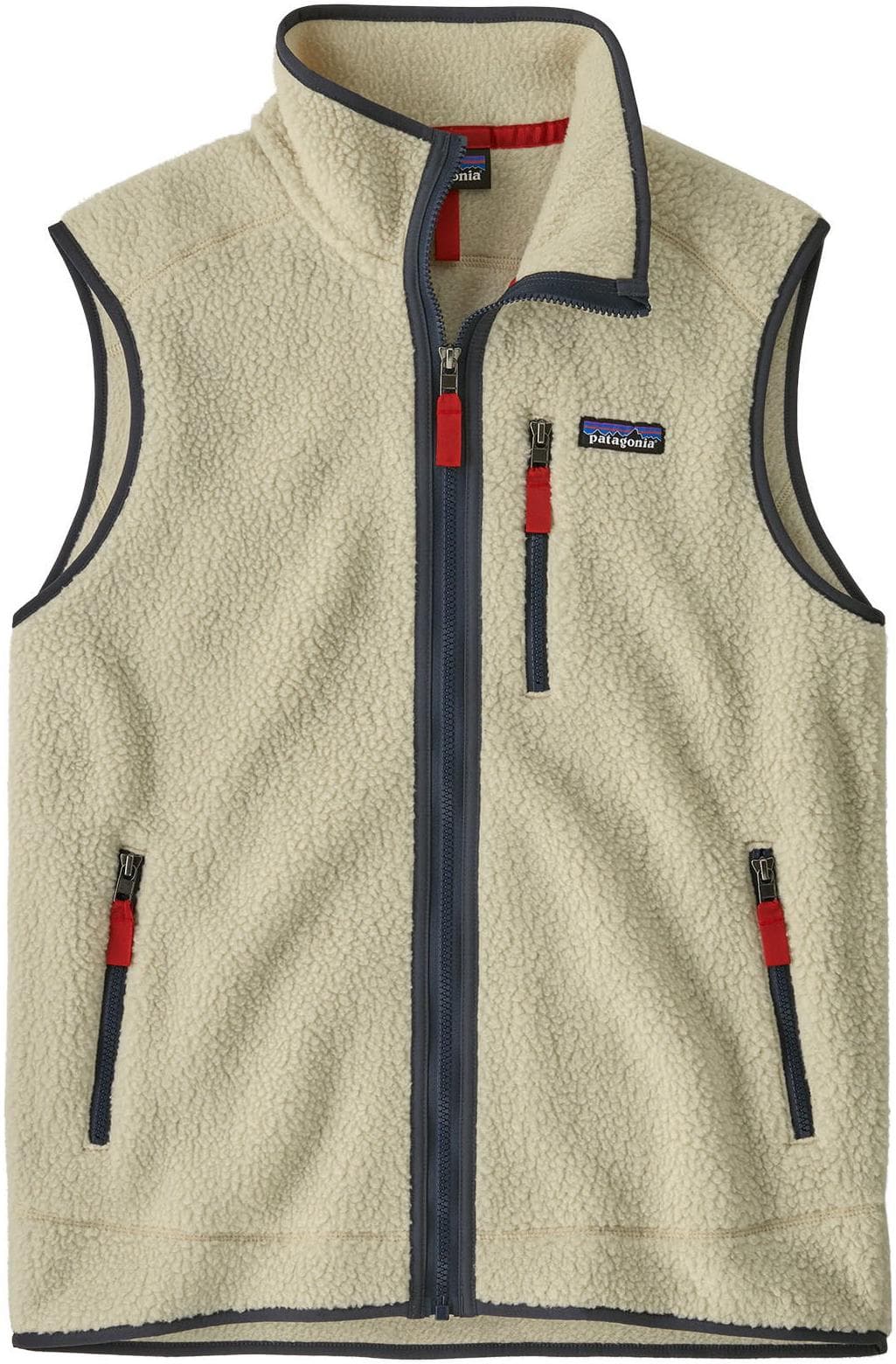 Patagonia Retro Pile Vest M's pelican w/ smolder blue L