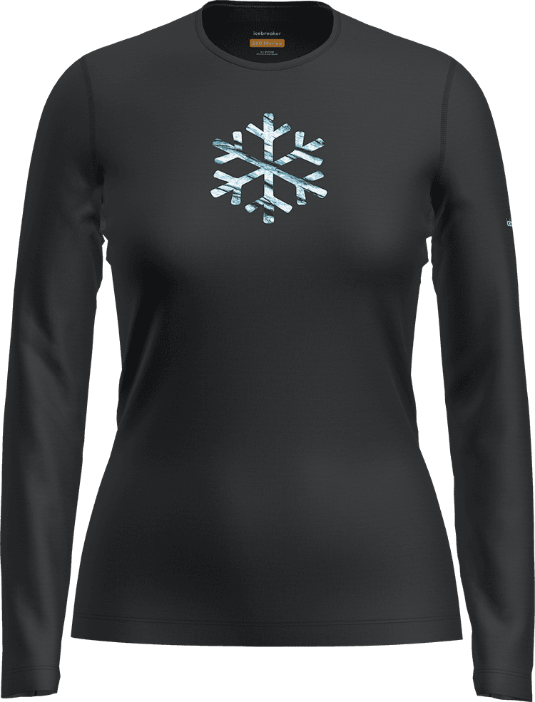 Icebreaker 200 Oasis LS Crewe W's black L