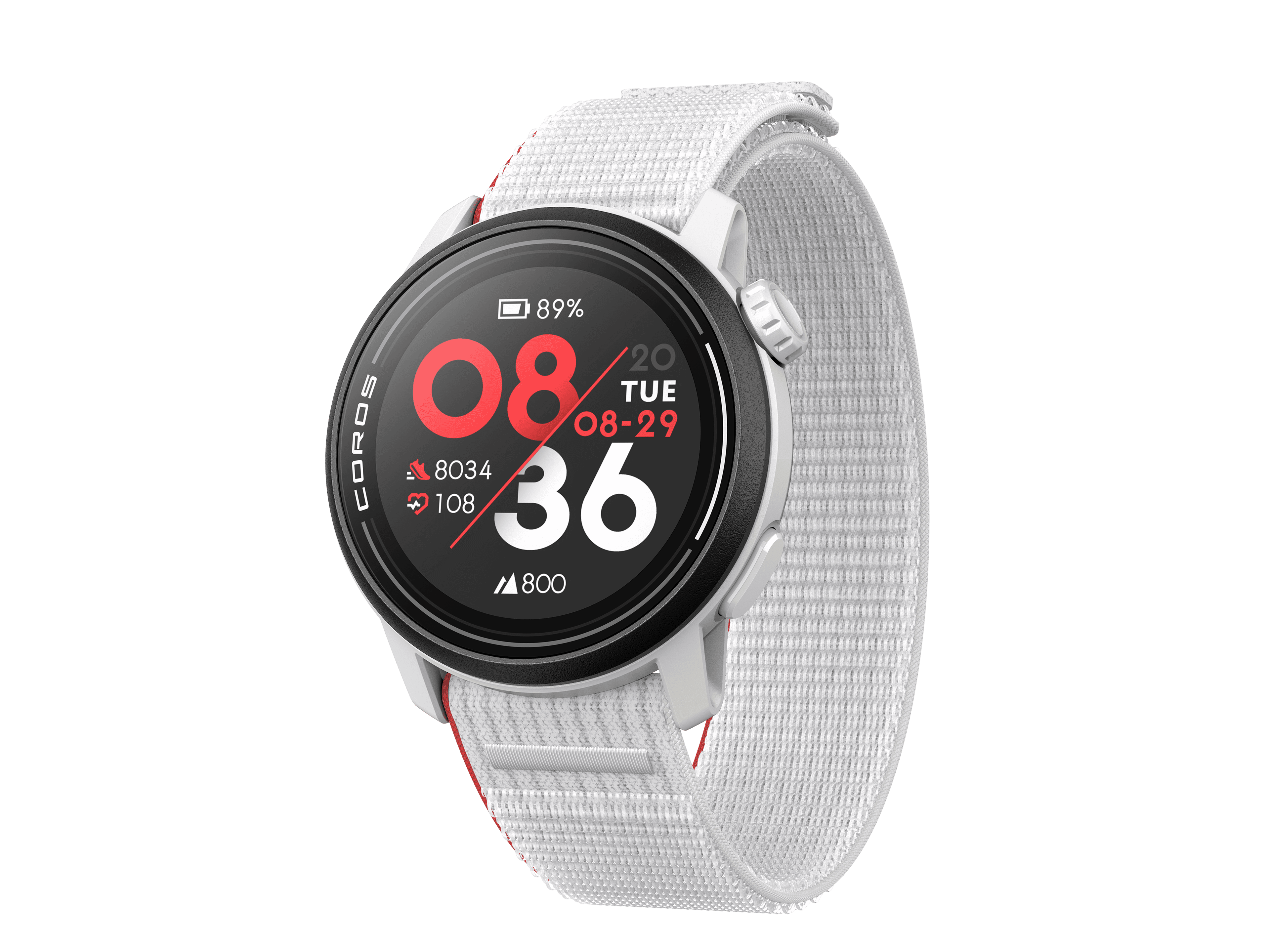 Coros Pace 3 white nylon