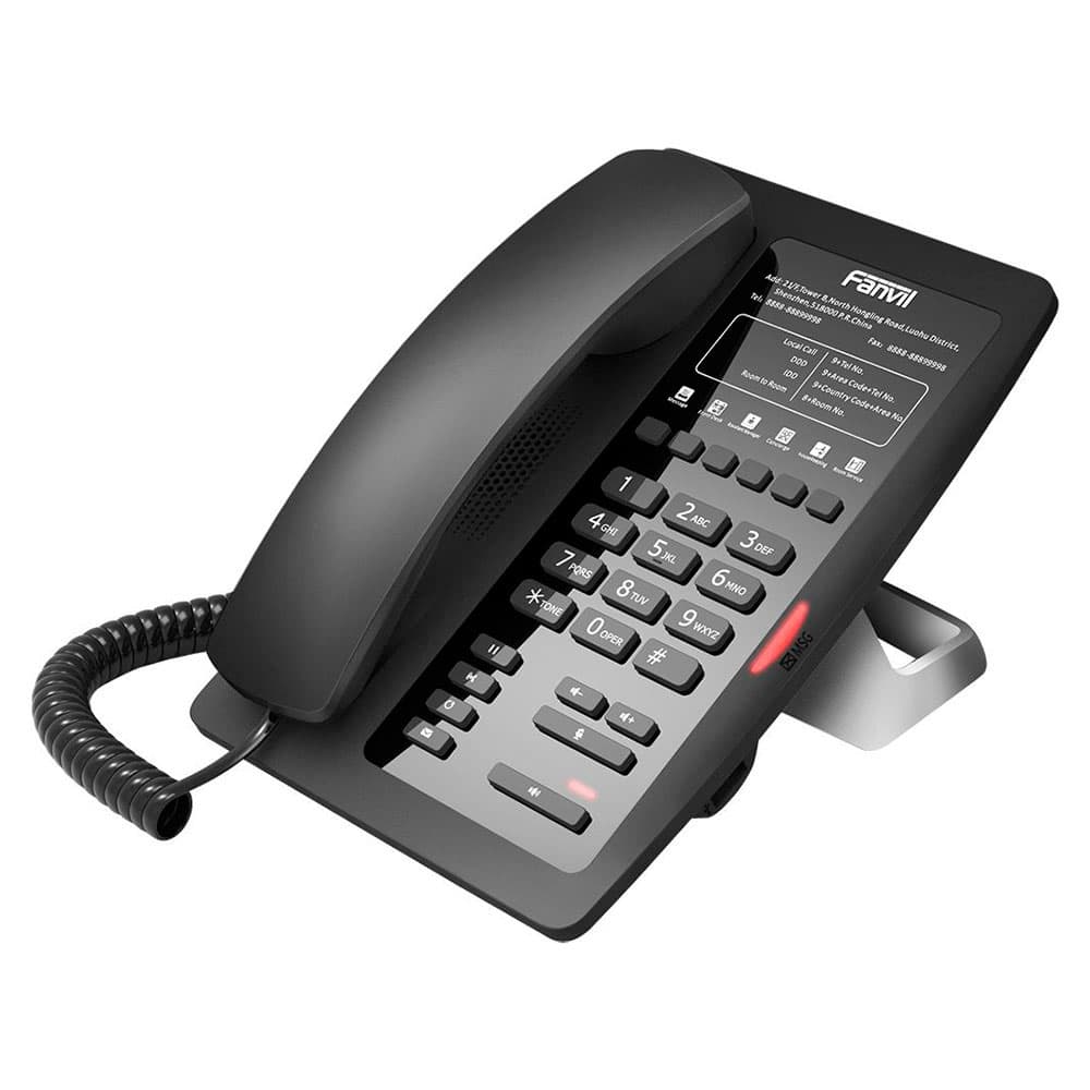 Fanvil H3W Hotell IP-telefon (WiFi/PoE) Svart