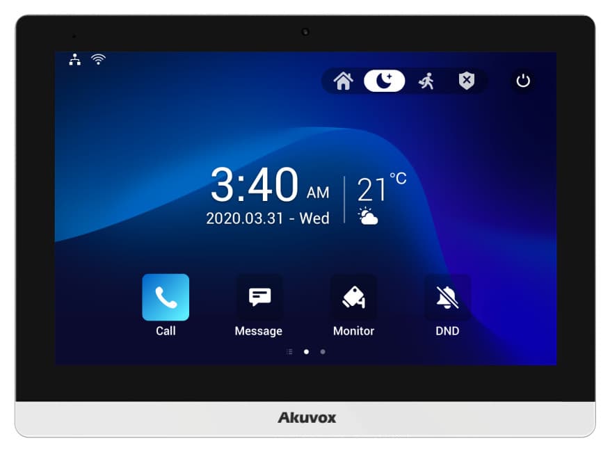 Akuvox C319S Smart Hjem HUB med 10" touchskjerm, Android 9.0, PoE - Hvit