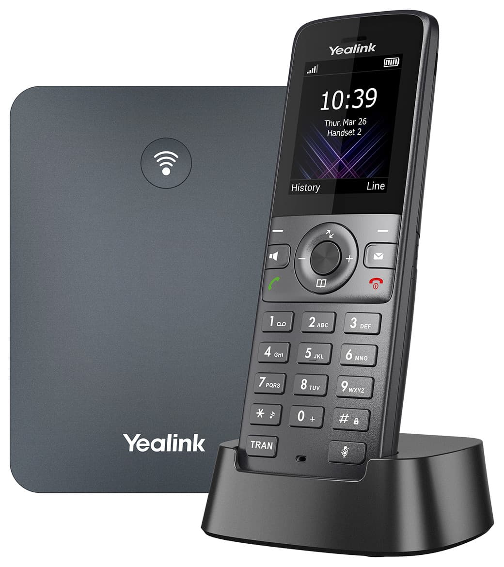 Yealink W74P SIP DECT IP-telefon ??? 3,5mm minijack, Bluetooth, med basestasjon