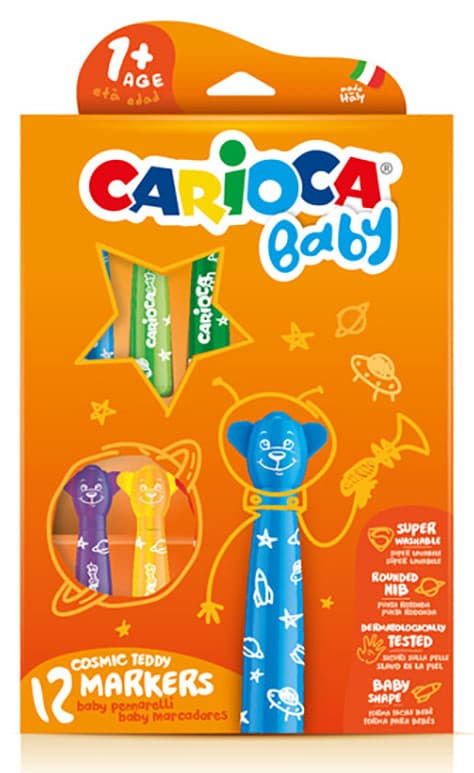 Carioca Tusjer med Babygrep - 12 farger