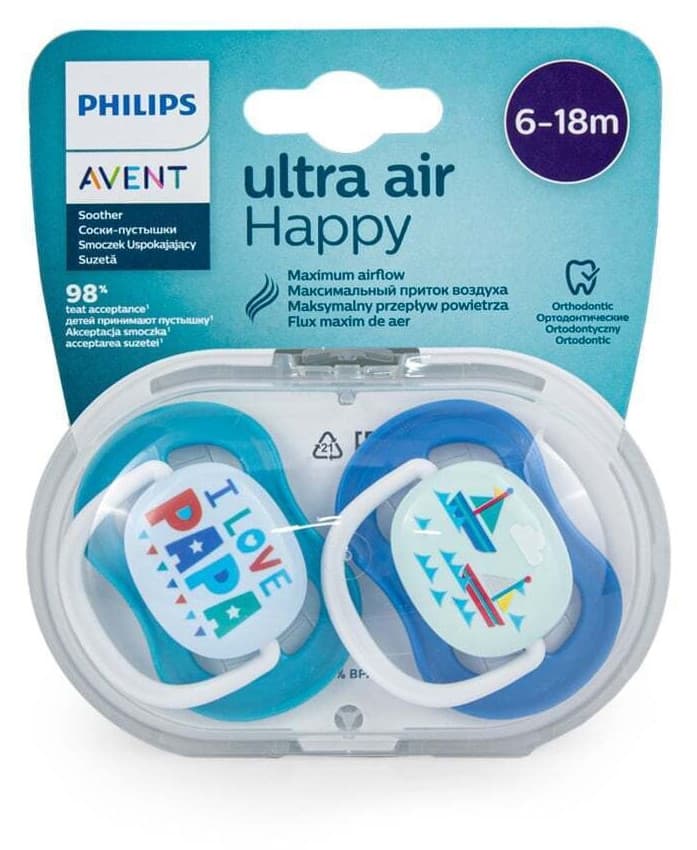 Philips Avent Smokk Ultra Air 6???18 mnd, 2-pakning - Gutt