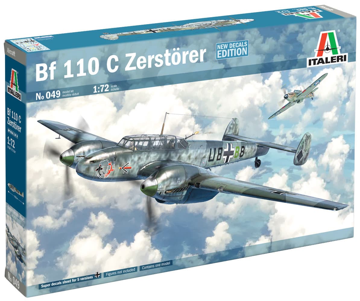 Italeri BF-110C Zerst??rer Modellfly 1:72