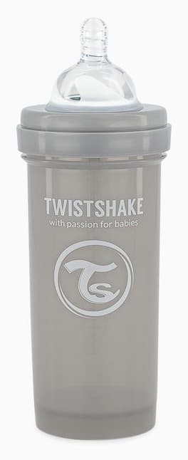 Twistshake Anti-Kolik Smokkeflaske 260ml - Pastellgr??