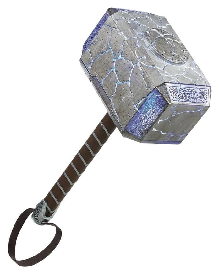Marvel Legends Thor Elektronisk Hammer med Lyd og Lys ??? 14+ ??r ??? Mj??lner