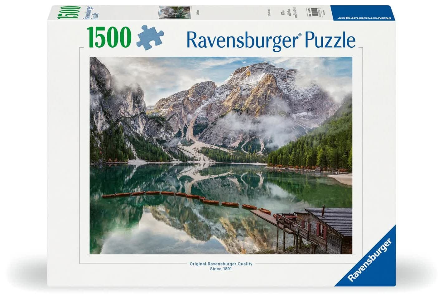 Ravensburger Lake Braies Puslespill - 1500 brikker