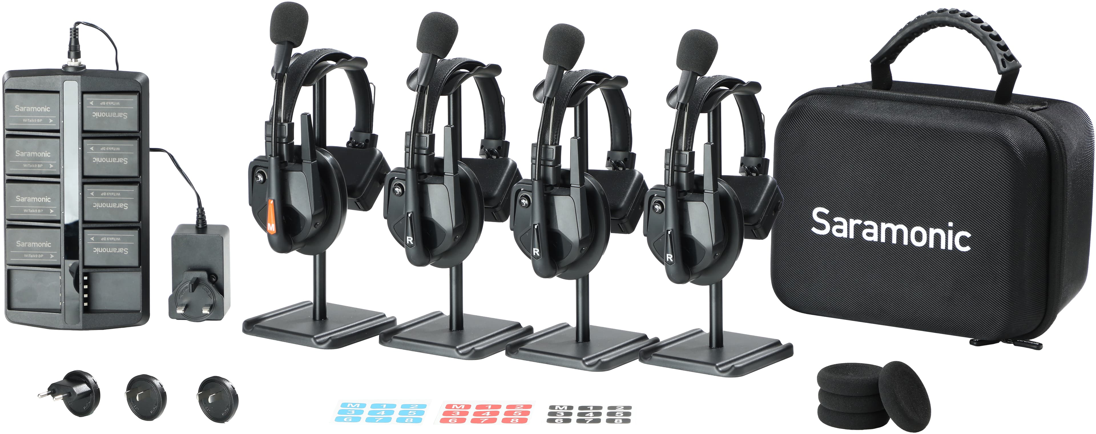Saramonic WiTalk9 4-Personers Tr??dl??st Intercomsystem med B??reveske - 1.9GHz