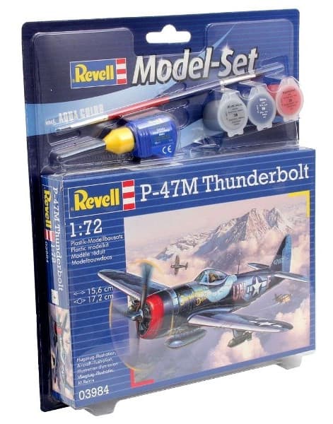 Revell P-47M Thunderbolt Modellfly Byggesett - 1:72