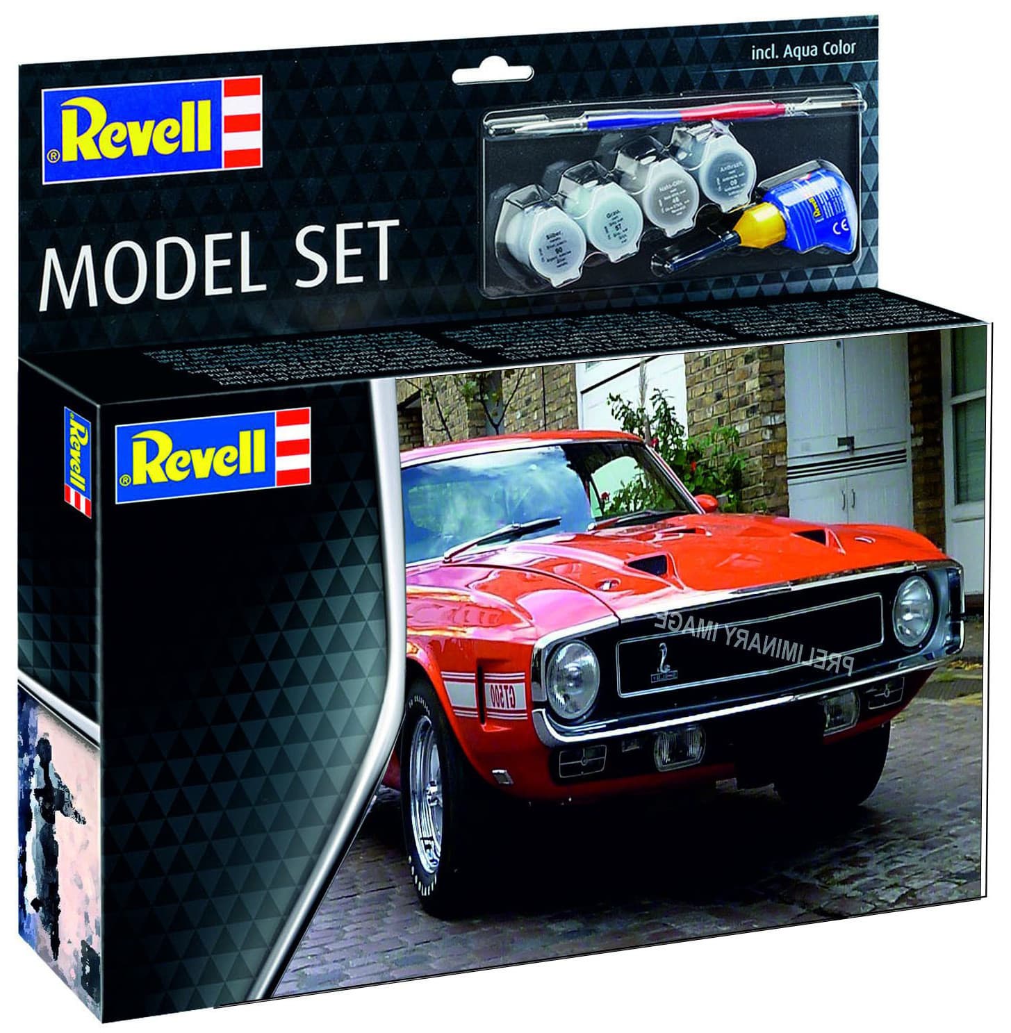 Revell 67729 1970 Shelby Mustang GT500 Modellbil Byggesett - 1:25