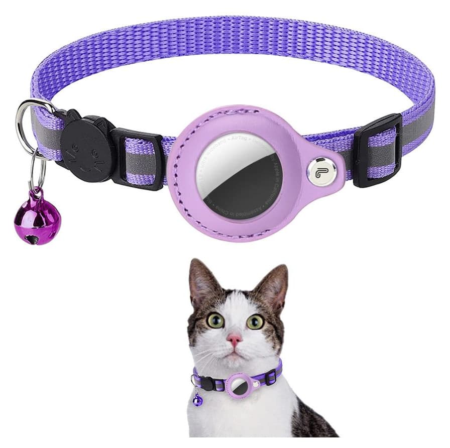 Lippa Halsb??nd til AirTag - 22-32 cm - Lilla