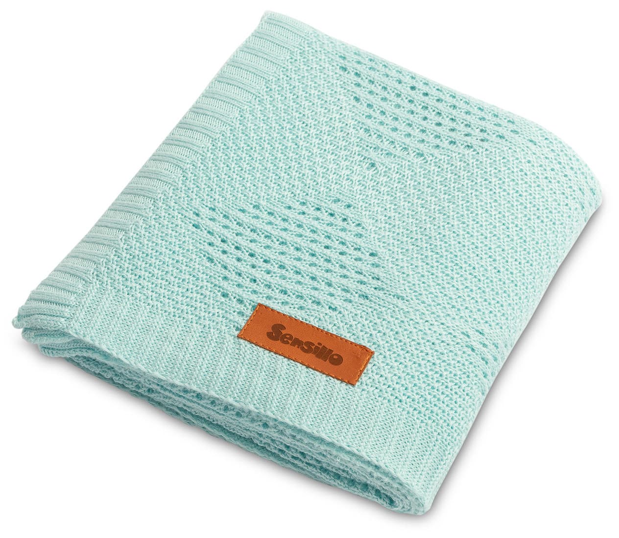 Sensillo 4340 Babyteppe i Bambus - 100x80 cm - Mint