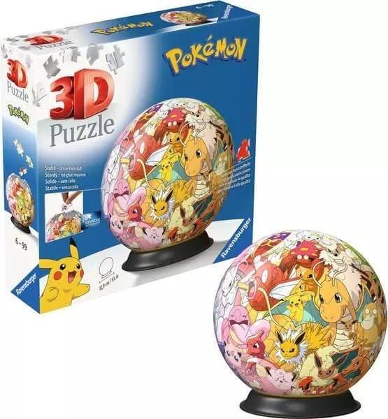 Ravensburger 3D puslespill - 72 brikker - Pok??mon Kanto-regionen