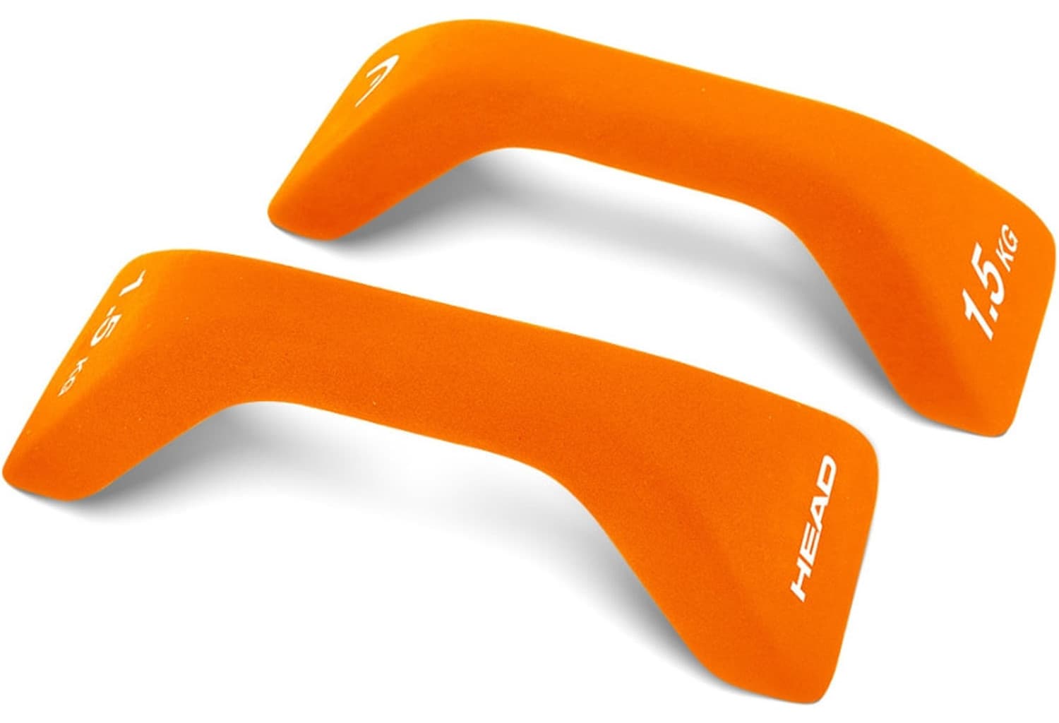 HEAD?? Fitness Push-up H??ndvekter - 1,5 kg, Oransje - 2 stk