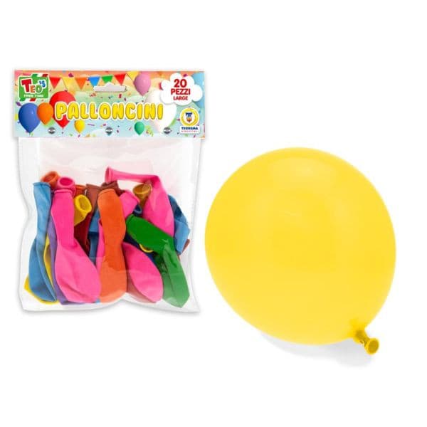 Teorema Toys TEOS Ballonger - 20 stk, 30 cm (Assorterte farger)