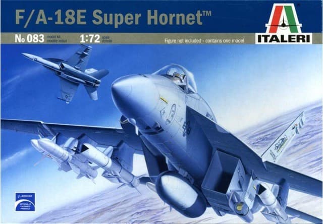 Italeri 083 F/A-18E Super Hornet modellfly byggesett - 1:72