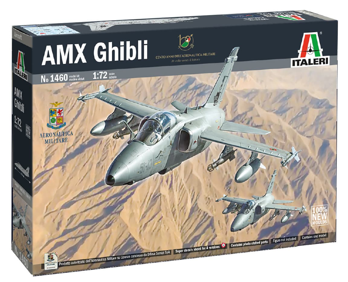 Italeri AMX Ghibli Modellfly Byggesett - 1:72