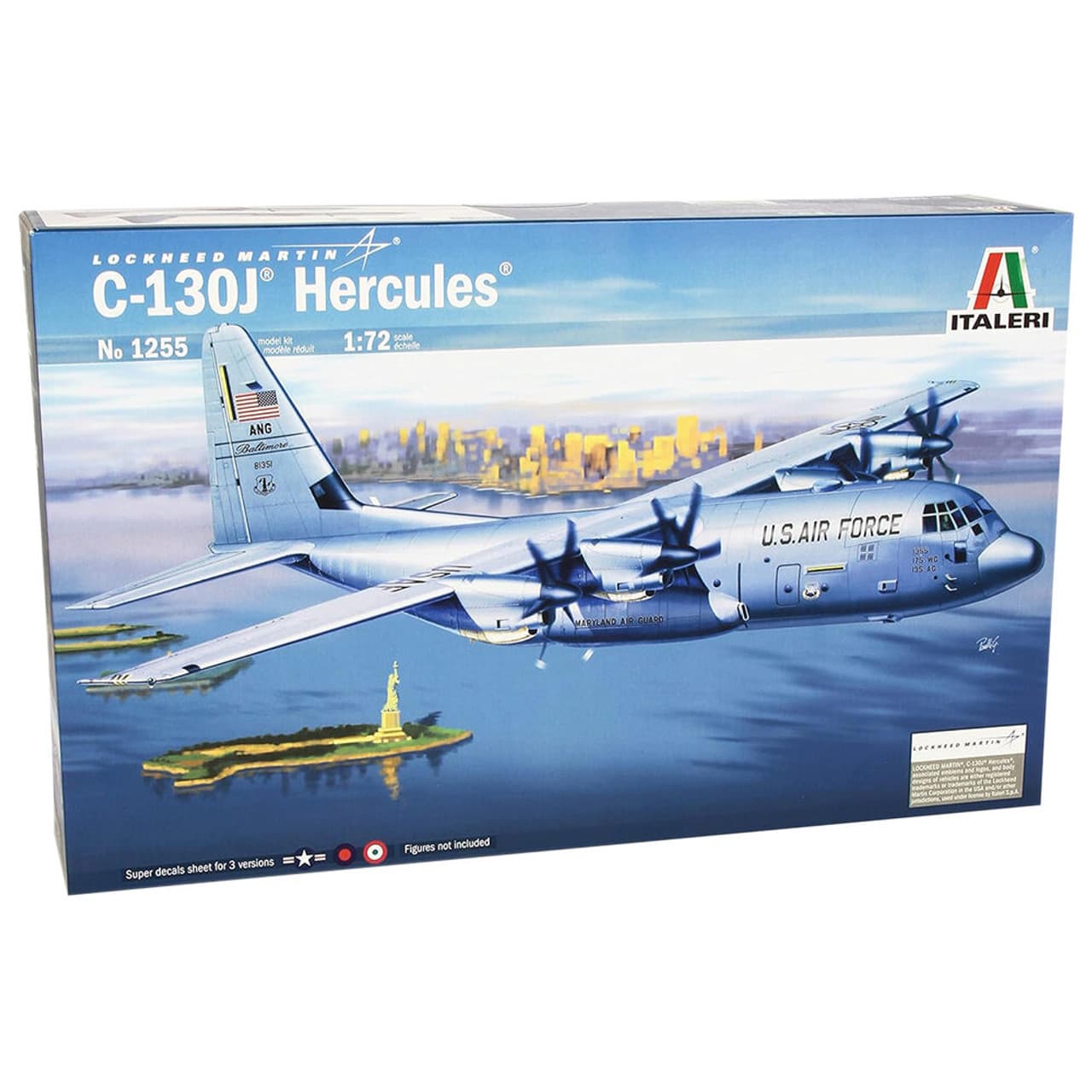Italeri C-130J Hercules Modellfly Byggesett (PRM Edition) - 1:72