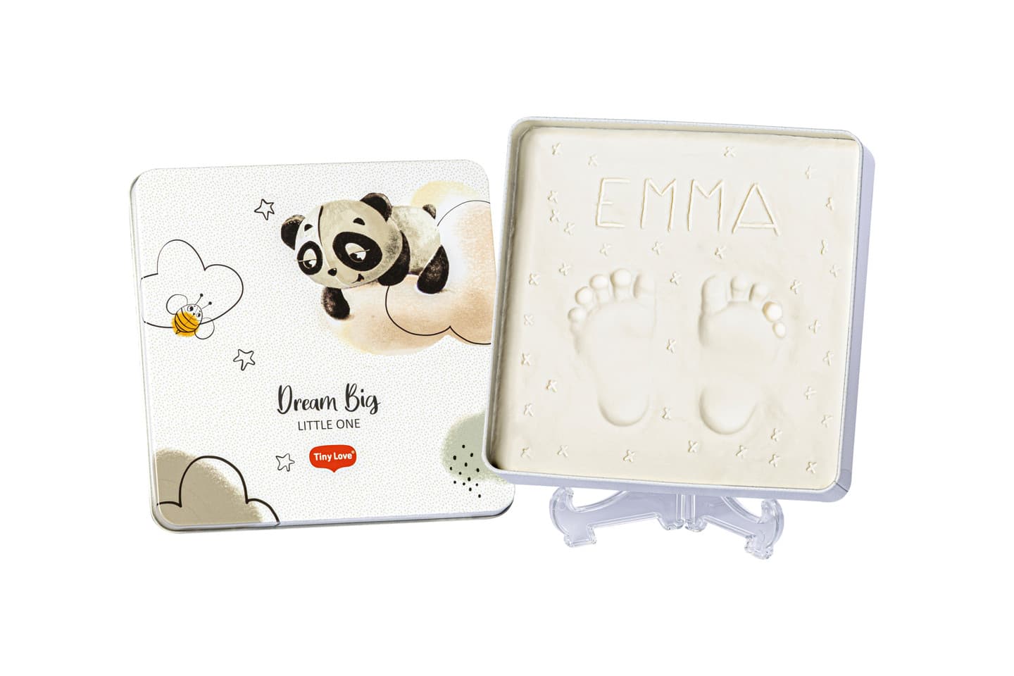 Tiny Love Magic Box Baby Avtrykkssett - Dekorativ Oppbevaringsboks - Hvit