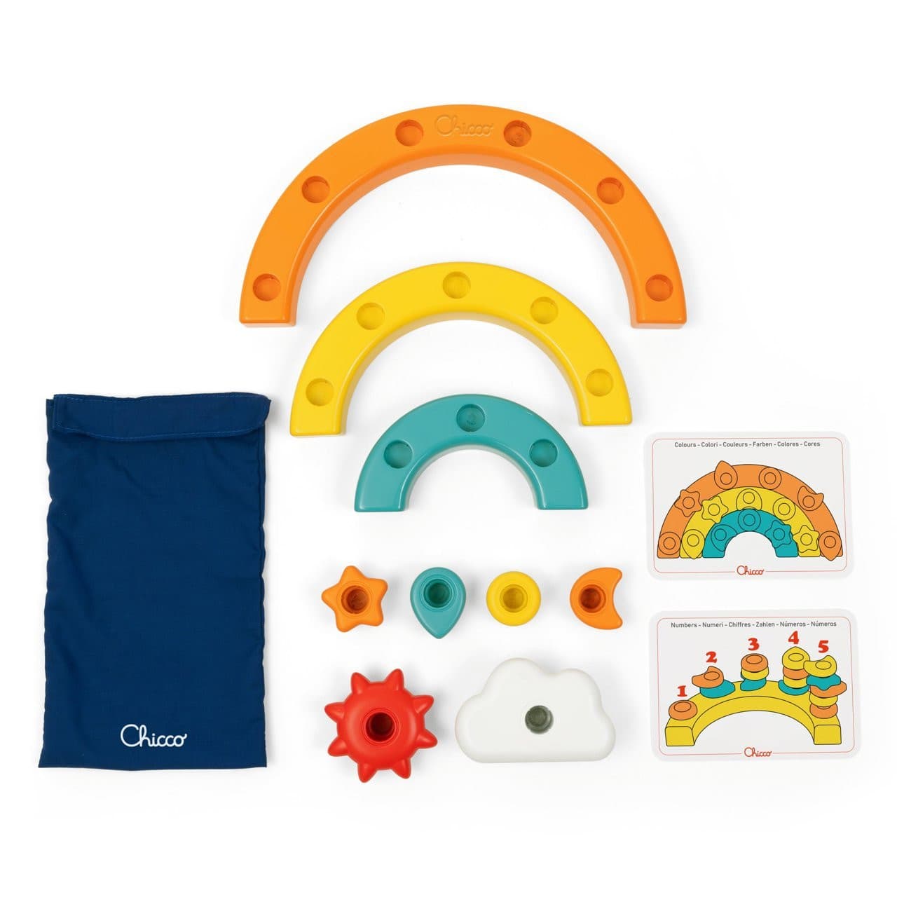 Chicco Regnbue 2-i-1 Motorikkleke - Fra 12 m??neder