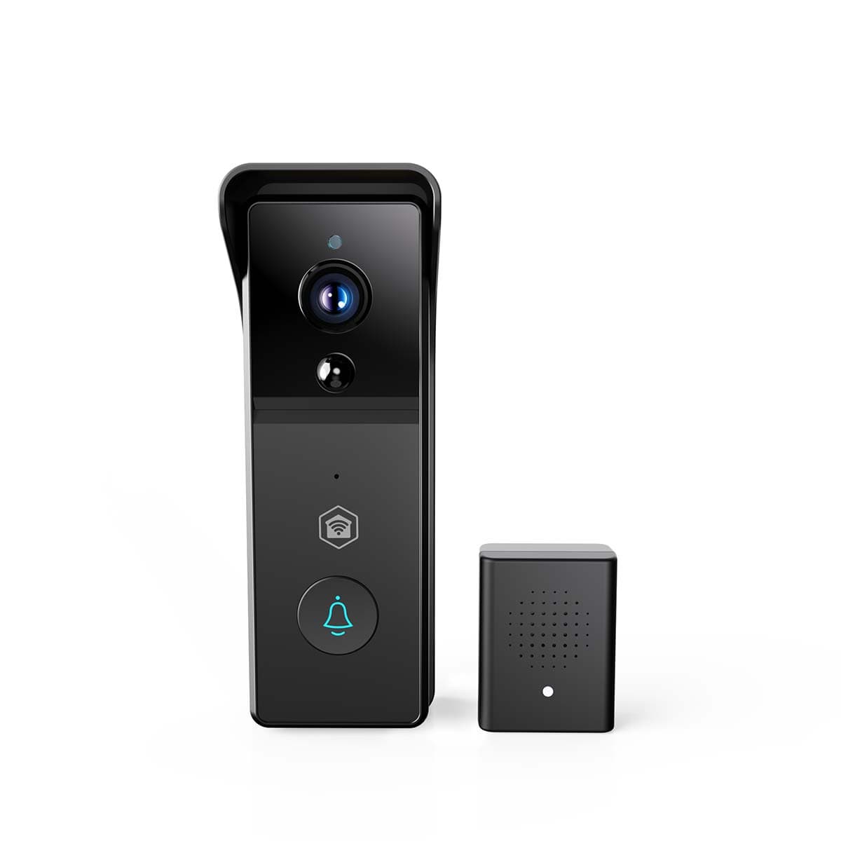 Nedis SmartLife Videoringeklokke - Batteri, 3MP, 1296p, IP44, Bevegelsessensor, Nattmodus - Svart