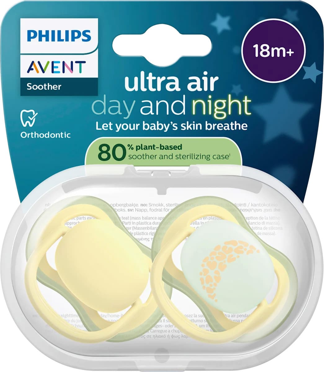 Philips Avent Ultra Air Smokk - Dag og Natt, 18+ mnd - 2 stk