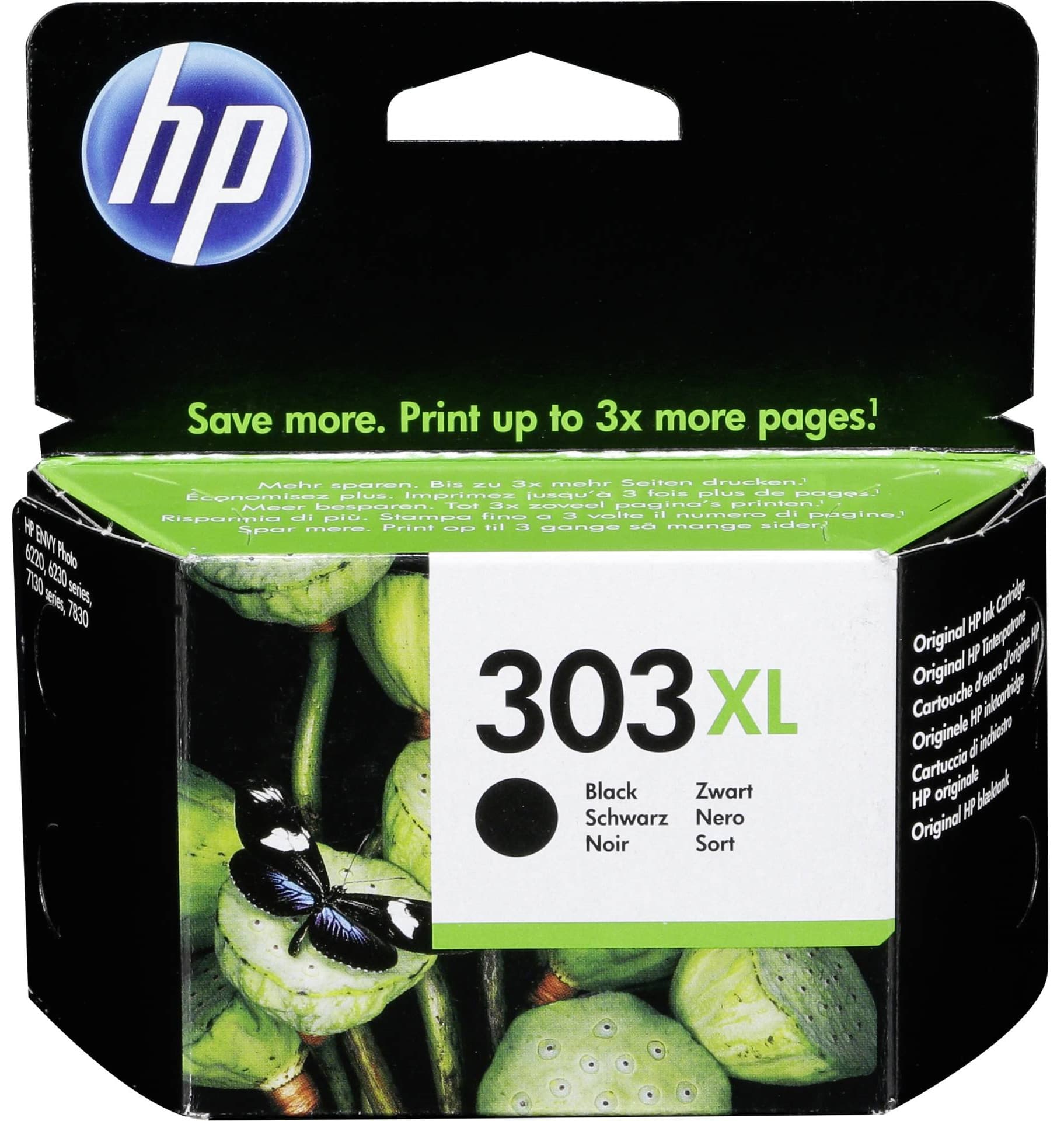 HP 303XL Blekkpatron (Pigmentert Svart) 600 sider