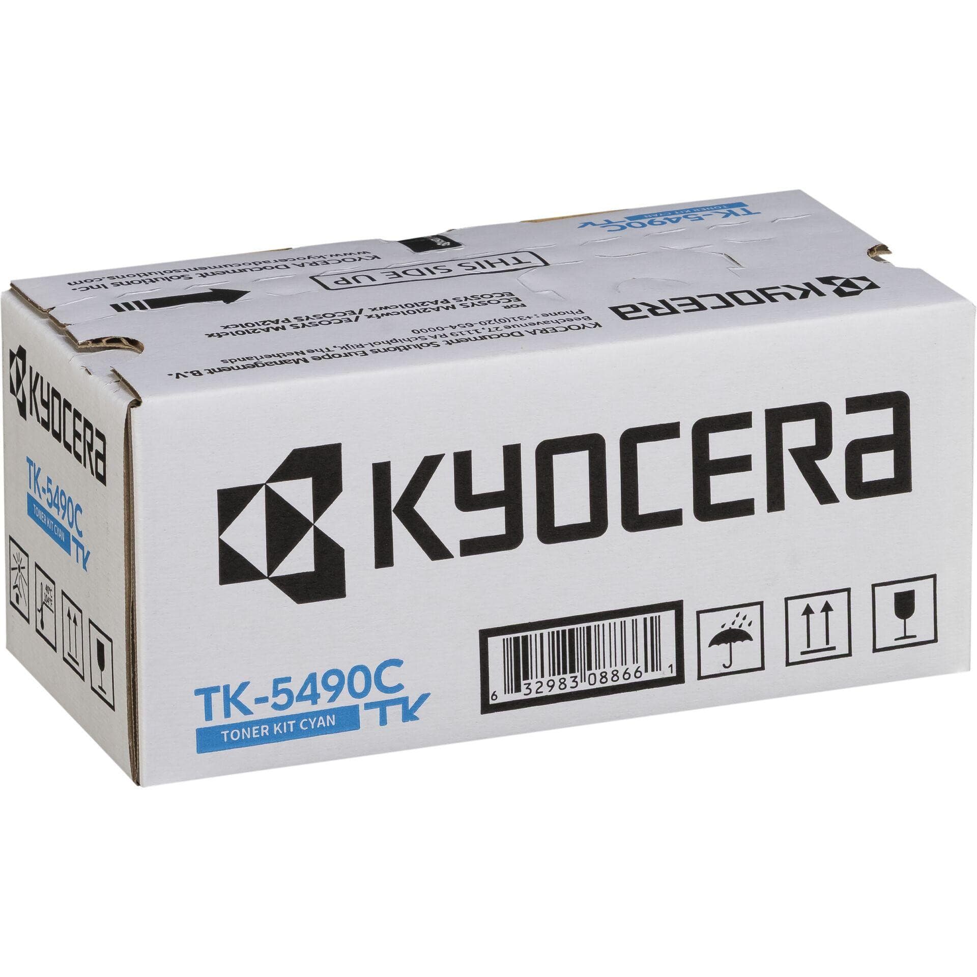 Kyocera TK-5490C Lasertoner - opptil 2400 sider - cyan
