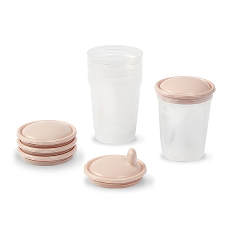BabyOno 102801 Melkebeholder med tut - 200ml - 4 stk.
