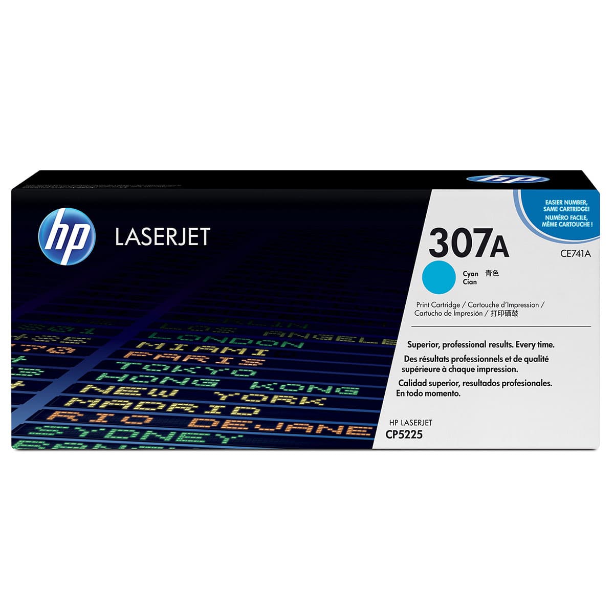 HP 307A CE741A Toner (7000 sider) Cyan
