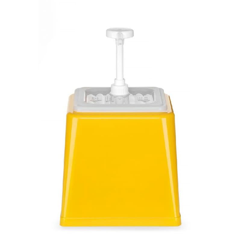 Hendi Sausdispenser Med Pumpe Gul Plast 2l
