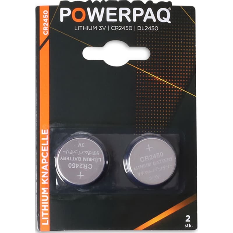 Batterier | Lithium Cr2450 | Powerpaq