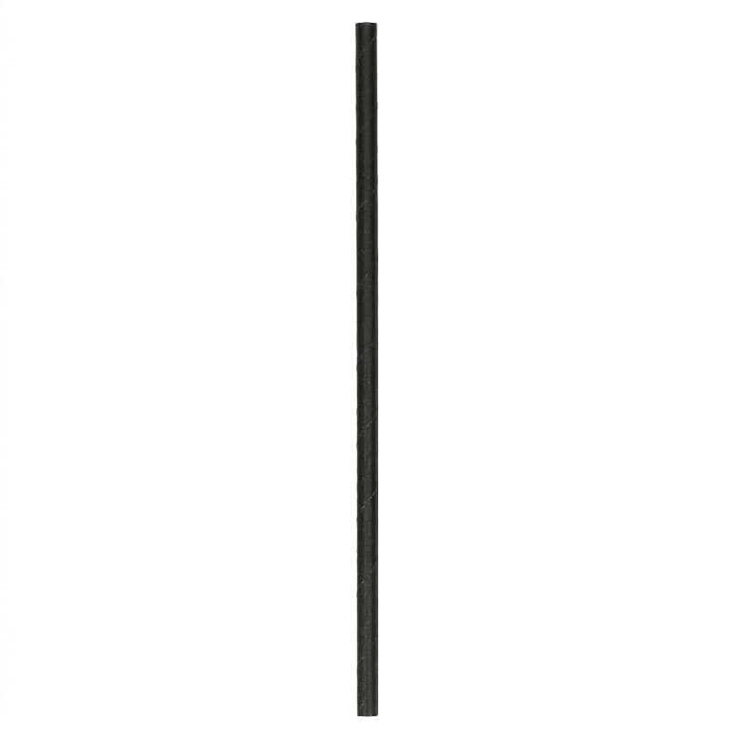 Sugerør Ø6x200 Mm 4-lags Uten Knikk Papir Sort 250 Stk.