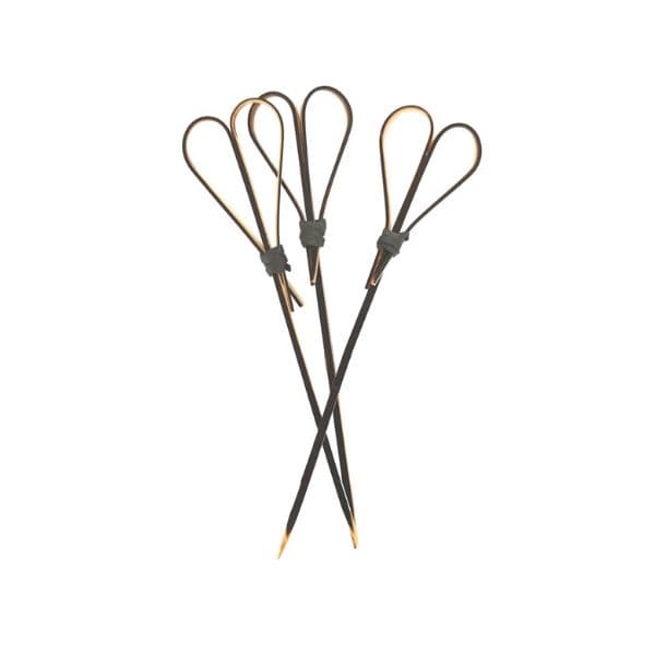 Bambus Svart Hjerte 12 Cm 25 Stk