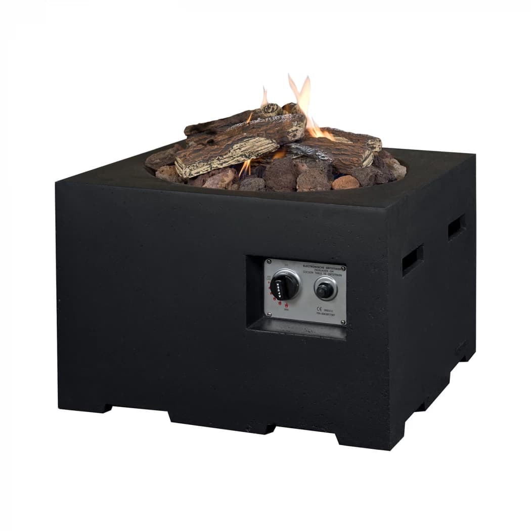 Lite Kvadratisk Gasspeisbord – Svart | Biopeiser-shop.no