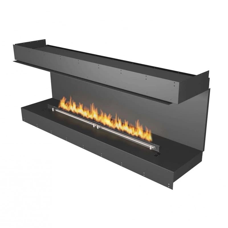 Planika Forma 1800 3-sidig biopeis - Planika Fires - Innebygd biopeis - FLA4 - Automatisk bioetanolpeis med fjernkontroll - Lengde: 191,1 cm