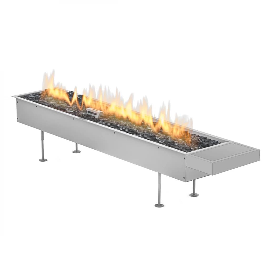 Planika Fires - Galio Manual 1000 Innsats Gasspeis - For utendørs bruk - Enkel betjening - Naturgass eller propangass - Høy varmeeffekt opptil 13,6