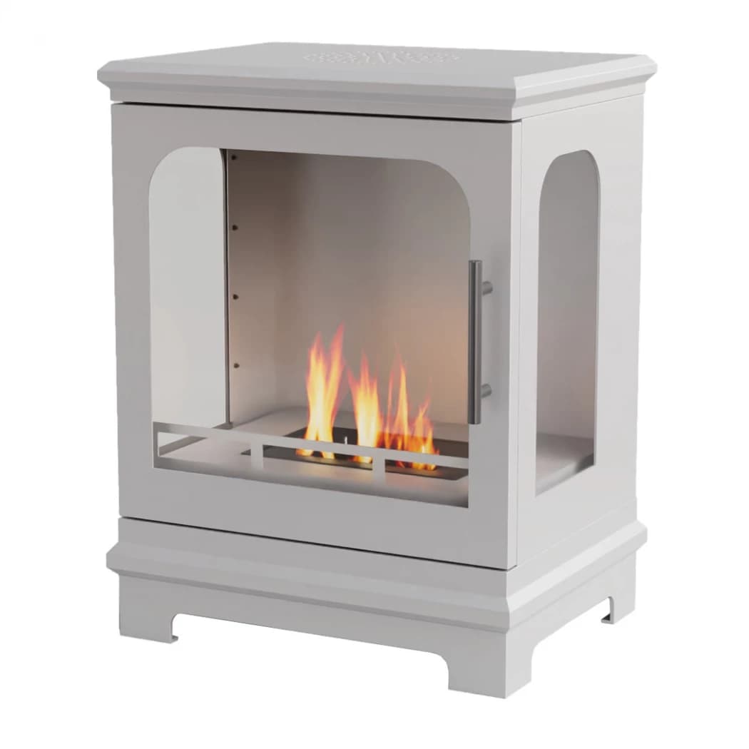 ScandiFlames Honolulu Hvit - Frittstående Bioetanol Peisovn - 5 timers brenntid - 1,6 kW varmeeffekt
