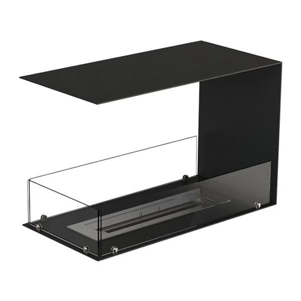 Foco Room Divider 800 | Foco | 3-sidig innebygd biopeis | Svart