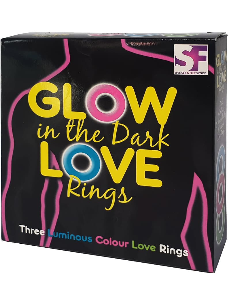 Spencer & Fleetwood : Glow in the Dark Penisringer, 3 stk