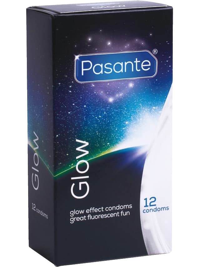 Pasante : Glow Kondomer, 12 stk