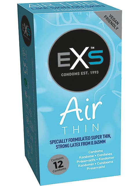 EXS : Air Thin Kondomer, 12 stk