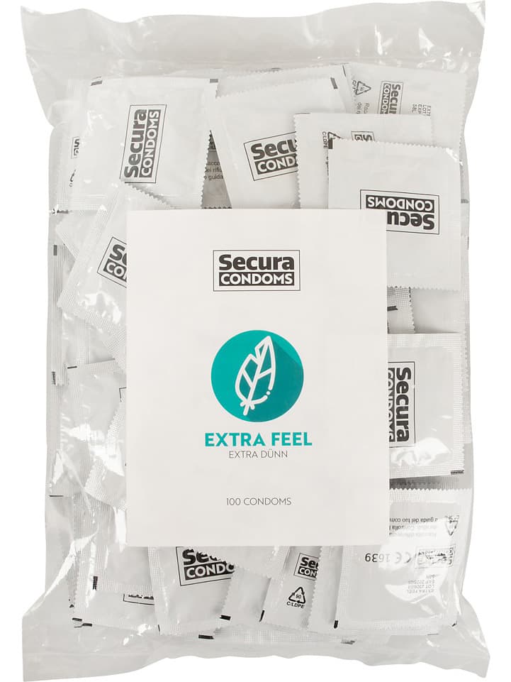 Secura : Extra Feel Kondomer, 100 stk
