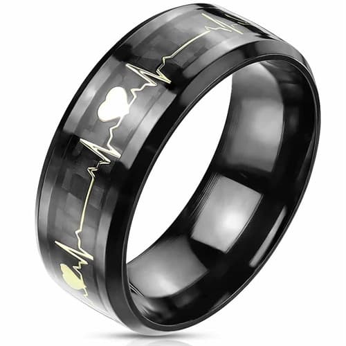 Heartbeat blackcoatet herrering inlay