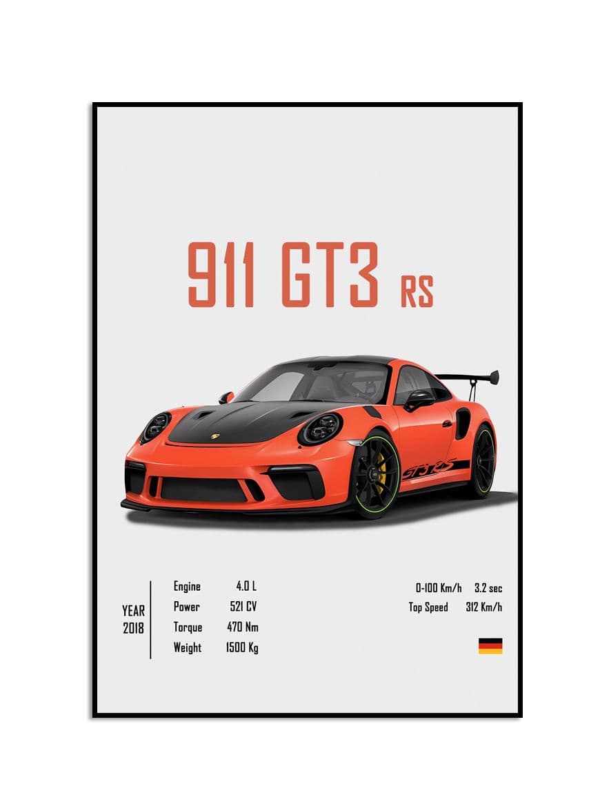 Plakat - Porsche 911 GT3 RS